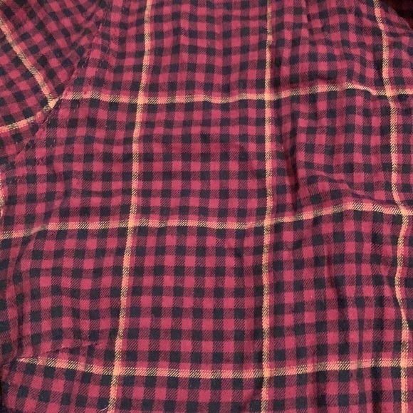 maurices Plaid Button Down Long Sleeve Collared Blouse Red and Black Women’s 0 - Picture 4 of 13